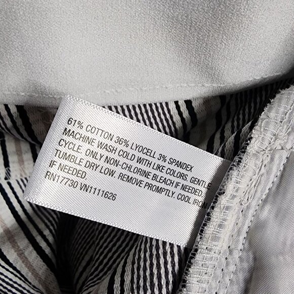 NWT AVA & VIV Black White Plaid High Rise Ankle Pants Womens Plus Size 26 - Picture 4 of 6